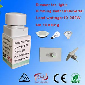 10-250W Rotary LED Dimmer